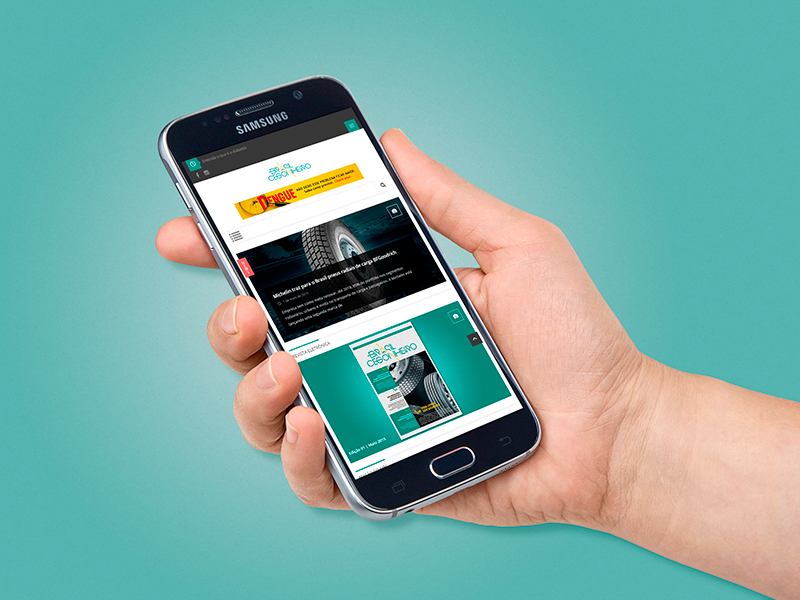 O site da revista pode ser acessado via desktop, tablet ou smartphone