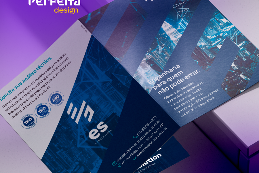 Folder e apresentação institucional para a Ensemble Solution